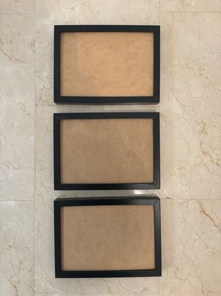 Set de 4 Marcos Negros Madera