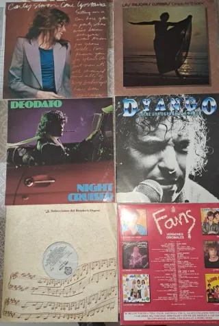 Lote 6 Vinilos LP Años 70/80