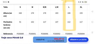 Traje Seco Typhoon Nuevo