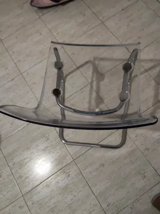 Silla Ikea Transparente Cristal y Metal