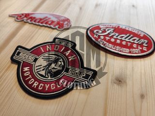 3 pz Toppe Patch Indian Motorcycle