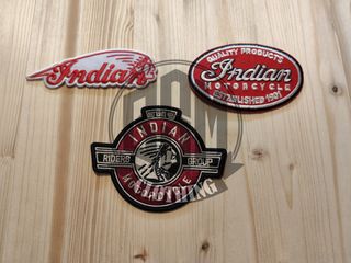 3 pz Toppe Patch Indian Motorcycle