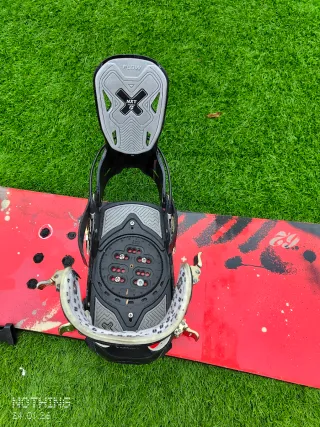 Tabla de Snowboard Completa Roja