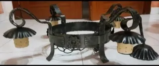 Lámpara antigua hierro forjado diseño,M.58x58x70