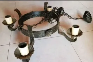 Lámpara antigua hierro forjado diseño,M.58x58x70