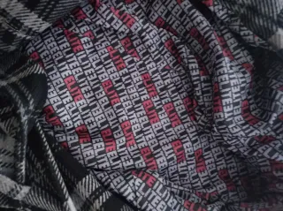 Abrigo largo cuadros