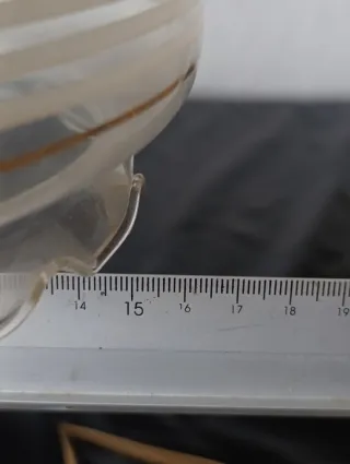 Lámpara vintage quinqué cristal y metal