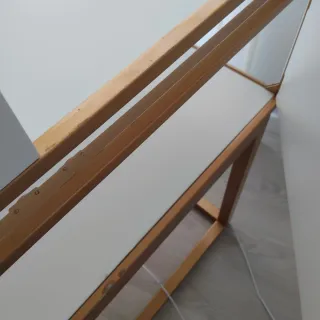 Mueble expositor escaparate dorado y cristal