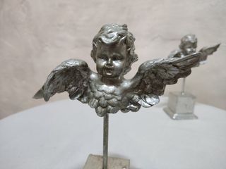 Busto de Ángel color plata, sin envío