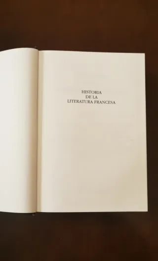 Historia de la literatura francesa.
