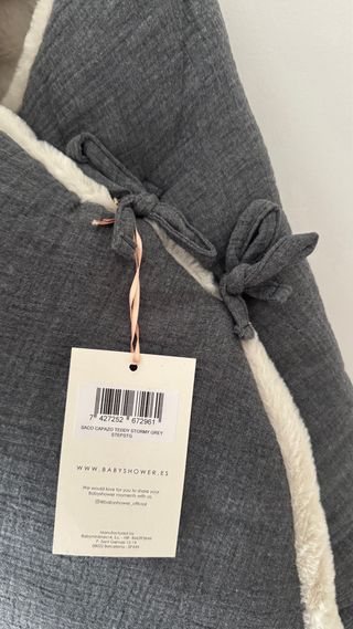 Saco capazo teddy gris