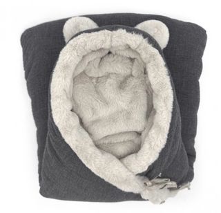 Saco capazo teddy gris