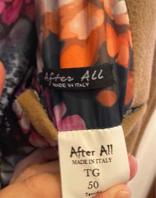 Cappotto donna marrone taglia 50