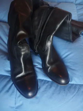 Stivali donna in pelle neri