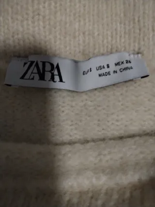 Falda de punto con perlas