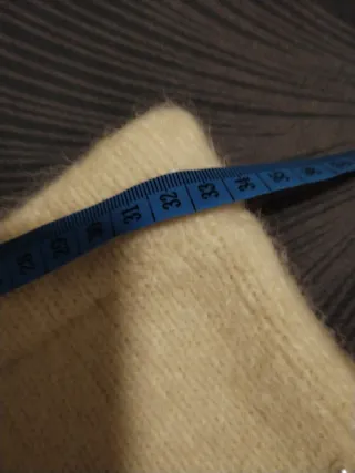 Falda de punto con perlas