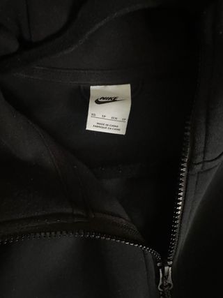 Chaqueta Nike Tech Fleece Gris y Negra Original