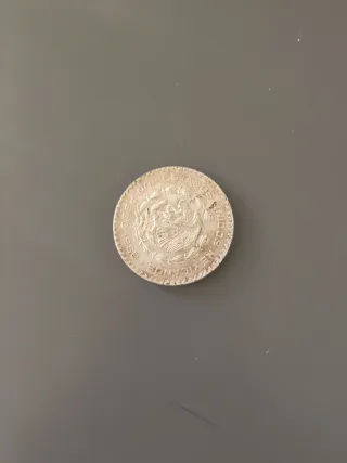 Moneda Plata 1 Peso México 1966
