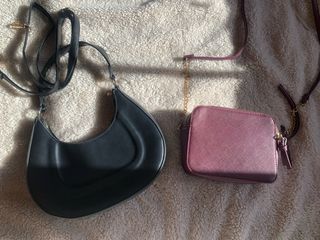 2 Bolsos Negro y violeta