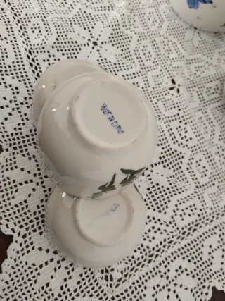 Servizio Tè Ceramica Cinese Blu e Bianco