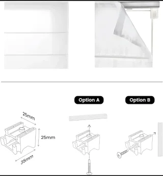Estor Plegable Blanco Roto 105x250