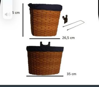 Cesta Bicicleta Basil Negra