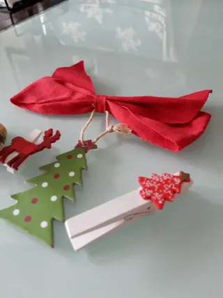 Adornos Navidad Campana, Árbol  2 Pinzas Zara Home