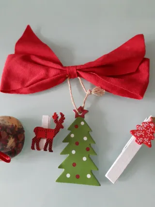 Adornos Navidad Campana, Árbol  2 Pinzas Zara Home