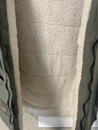 Abrigo verde militar borrego