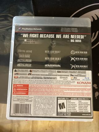 Metal Gear Solid Legacy Collection PS3