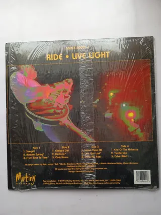 RIDE LIVE LIGHT LP DOBLE MUTINY RECORDS 1996