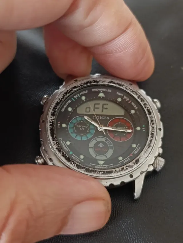 Reloj Citizen Yatch Timer Vintage Analógico Digita