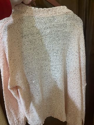 Chaqueta rosa con lentejuelas