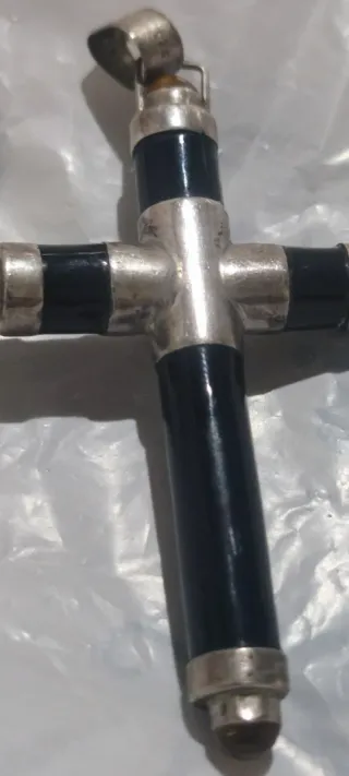 Colgante Cruz Plata 925 con Piedras Ámbar