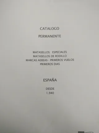 Catálogo Matasellos Especiales España