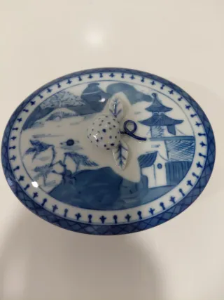 porcelana Mottahedeh Canton azul y blanco