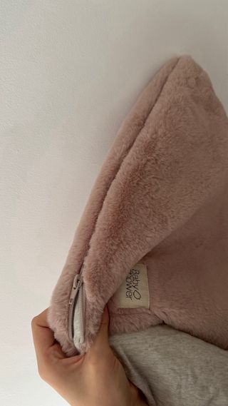 Saco capazo teddy rosa