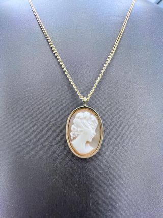 Collar CAMAFEO Ágata Oro Amarillo 18K