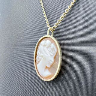 Collar CAMAFEO Ágata Oro Amarillo 18K