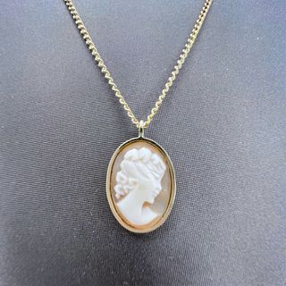 Collar CAMAFEO Ágata Oro Amarillo 18K