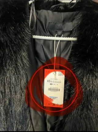 Abrigo pelo con cinturón Zara