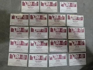 19 Cromos Real Betis Temporada 84-85