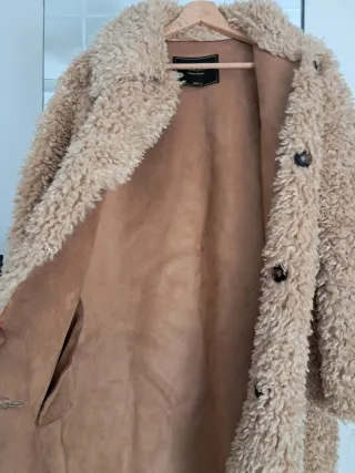 Abrigo borreguito beige