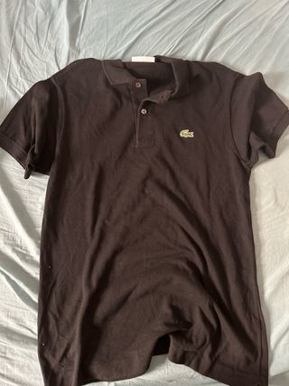 Polo Lacoste Negro Talla 3