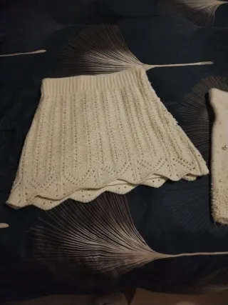 Falda de punto mini