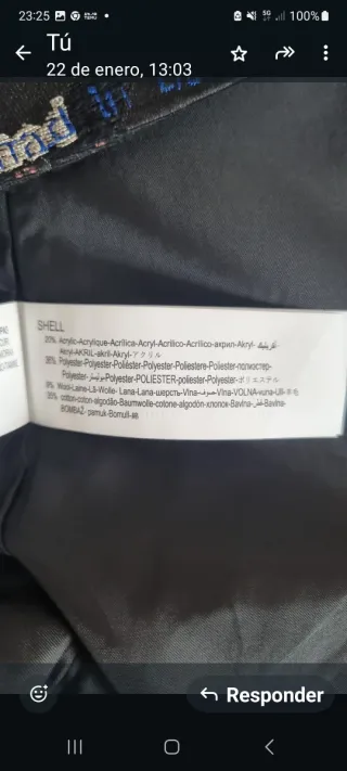 Falda Desigual Estampado NYC. Talla 42.