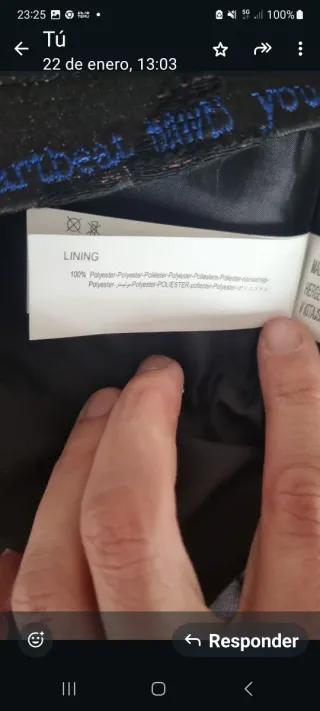 Falda Desigual Estampado NYC. Talla 42.