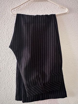 Pantalón Raya Diplomática Mujer Negro