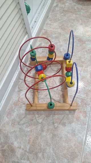 Juego psicomotricidad madera y metal