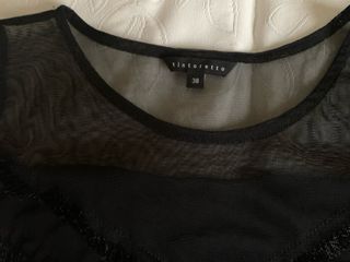 Top Tul Flecos Tintoretto Negro Talla M